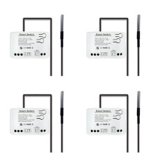 4X Tuya  Zigbee  met Temperatuursensor Passief Droog Contact Zigbee-Relais Werkt met Home Assistant AC 85-250V