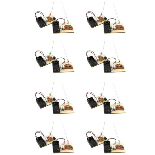 8X Kits STEM, Apprendre le Code Morse, Construire une Machine Télégraphique, Expérience de Circuit Électrique, Kit D'Électricité (Sans Batterie)