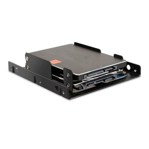 5X Double Layer SSD Metal Frame 2.5 to 3.5 Internal Mounting Computer SSD Hard Drive Dual Desktop Converter Bracket 2