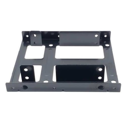 5X Double Layer SSD Metal Frame 2.5 to 3.5 Internal Mounting Computer SSD Hard Drive Dual Desktop Converter Bracket 1