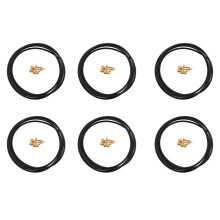6X BH59 Mangueira de Freio de Bicicleta MTB Tubo de Freio um Disco HidráUlico 2,5 M Conector Inserto Conjunto de Azeitona