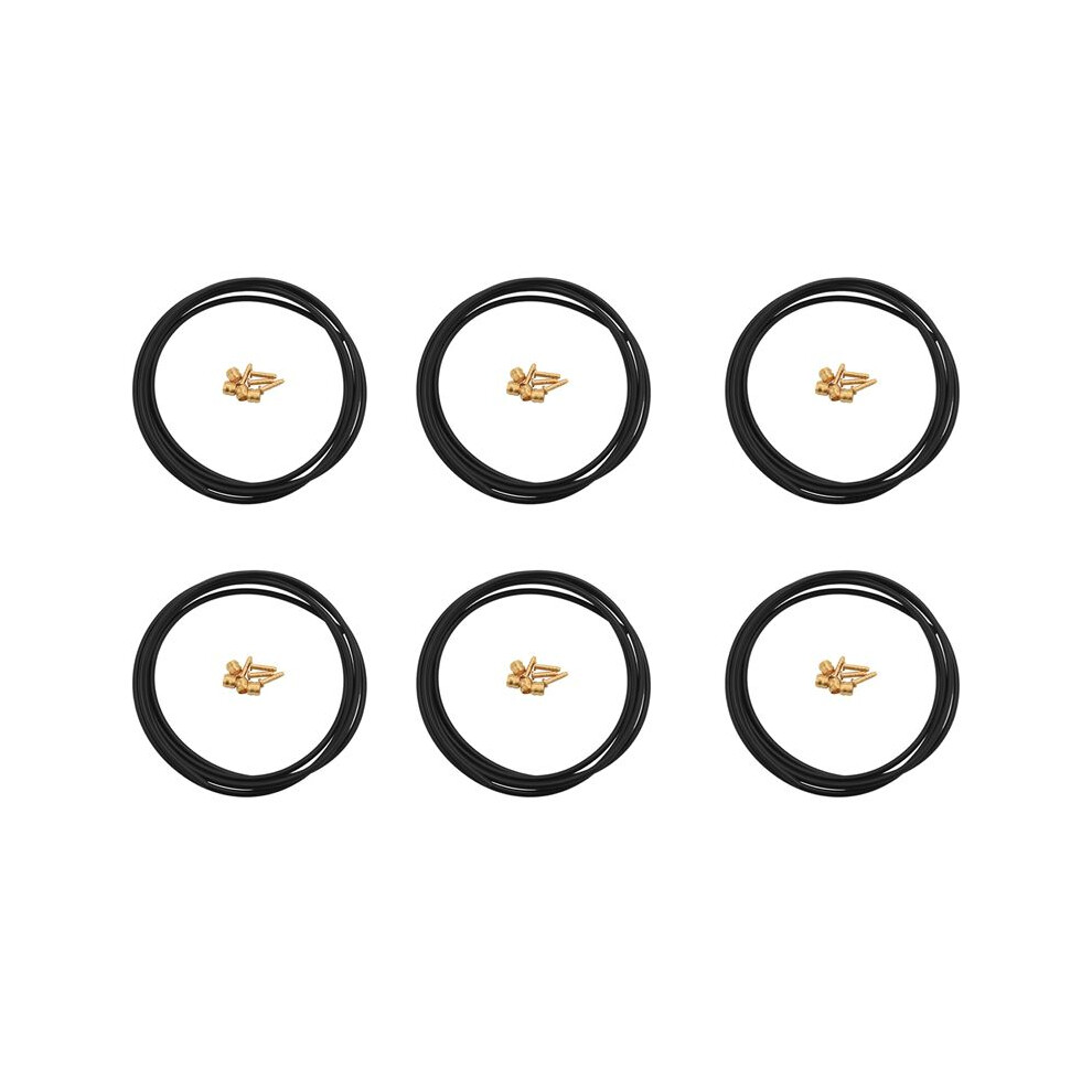 6X Bh59 Bike Brake Hose Mtb Hydraulic Disc Brake Tube 2.5M Connector Insert Olive Set 6033954376376