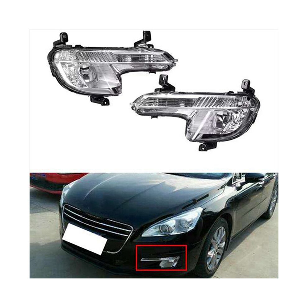 Front Fog Lamp Assembly Daytime Running Lights Turn Signal Lights For 508 2011-2014 9673185980 Right 6033629306035