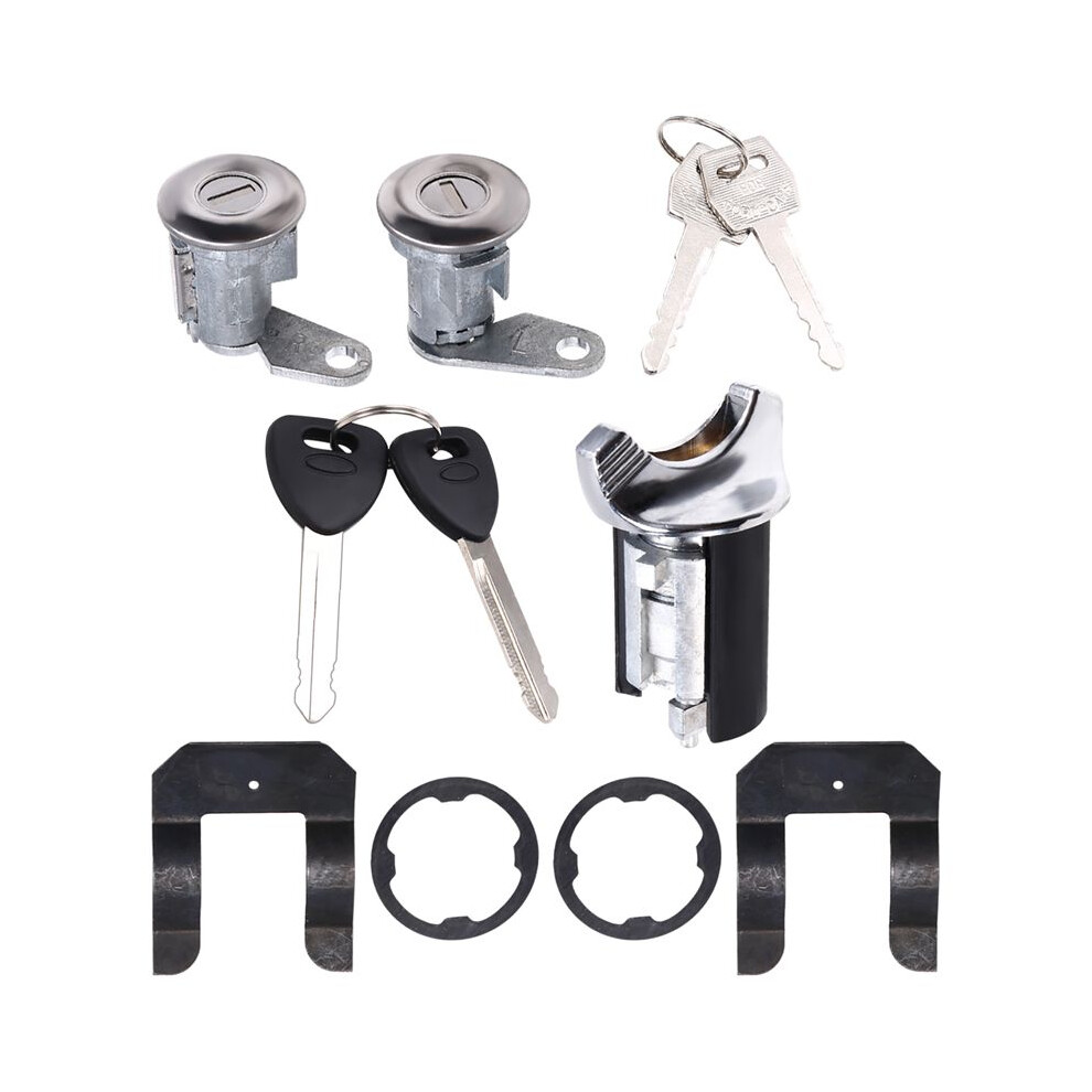 Car Ignition Lock Cylinder Set Car Door Lock Cylinder With Keys For F150 F250 F350 Bronco 1980-1991 6032748524009