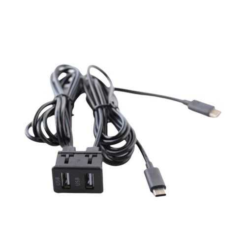 Android-Navigationssystem Fürs Auto, Doppelter TYPE-C-Eingang auf Doppeltes USB-Schnittstellenpanel-Adapterpanel