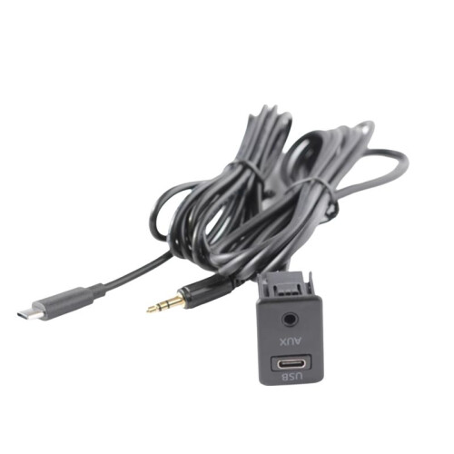 AUX-Panel für Android-Navigationsgeräte im Auto, Typ C + AUX-Eingang, USB-C + AUX-Schnittstellenpanel, Verlängerungskabel, Adapterpanel 1