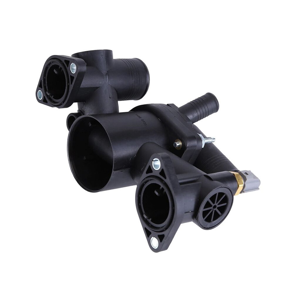 Ap03 Aj89485 Thermostat Housing Assembly And Water Outlet For Vanden Plas S-Type Xj8 Xjr 4.2L 2003-2005 Black 6033818959035