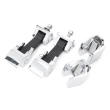 Chrome Hood Catch Kit Spärr Låsbygel Hållare för JK 2007-2017 Tillbehör