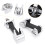 Chrome Hood Catch Kit  Locking Bracket Holder voor   JK 2007-2017 Accessoires 5
