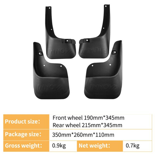 Car Mud Flaps  Mud Guard Flap  Flaps Accessories for  Innova 2011-2015 1
