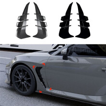 Seitenflügel für Auto, Lufteinlassabdeckung, Seitliche Kotflügelverkleidung, Spoiler für  GR86 für  BRZ 2022+, Glänzend Schwarz