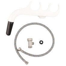 Schlanker Bidet-Aufsatz für die Toilette, Doppeldüsen-Bidet für hygienische Reinigung vorne und hinten, ideal für Frauen und Männer,