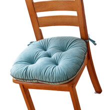 Soft And Warm Plush Chair Cushion Winter Chair Pad For-Sky blue
