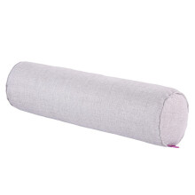 Portable Relaxation Neck Roll Pillow for Travel and-Silver gray