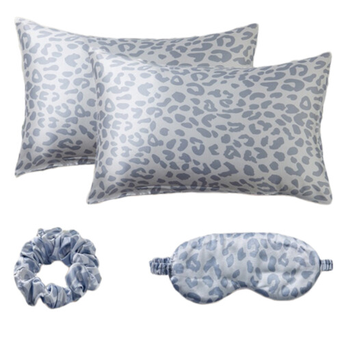 Satins Pillowcase Eye Mask Hair Scrunchie Set-Style 2 B