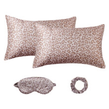 Satins Pillowcase Eye Mask and Hair Scrunchie Set for-Style 6 A