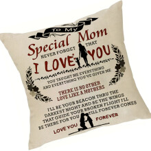 Pillowcase With Prints Cushion Cover Mother's Day Decorative-3
