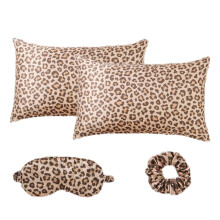 Deluxes Satins Pillowcase Eye Mask Hair Scrunchie Set-Style 4 A
