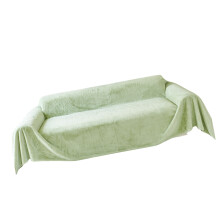 Housse de canapé en peluche confortable, antidérapante,-Vert
