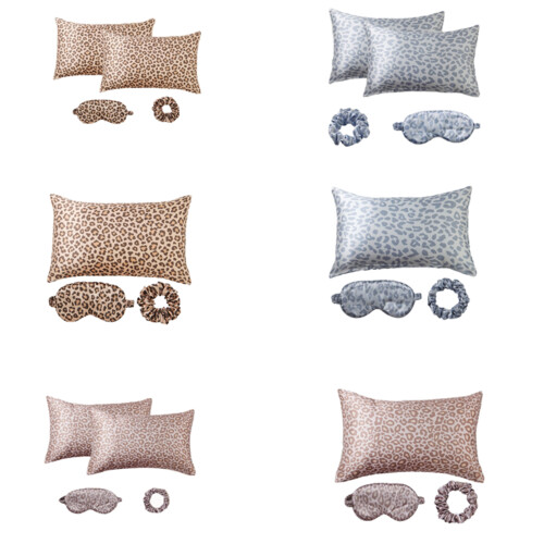 Satins Pillowcase Eye Mask Hair Scrunchie Set-Style 2 B 2