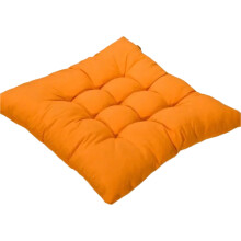 Soft Dining Chair Seat Pad 46x46cm Cushion for-Orange yellow