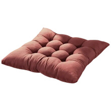 Dining Chair Cushion 46x46cm Thicken Seat Pad-Red coffee