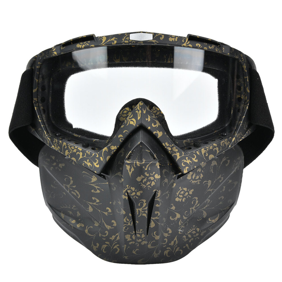 Tactical Full Face Mask Anti Fog Motorcycle Riding Face Protection With Polycarbonate Lens Tpu Super Toughness Breathable Mouth Filter High Density Co 9335627661626