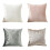 Chics Solid Color Velvet Pillow Cover Adds-450*450mm Light Grey 2