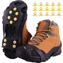 Ice Snow Traction Cleats For Outdoor Adventures, Abrasion-Resistant Snow Cleats Keep You Safe On Icy Terrain, Non-Rusting Metal Studs And Thermoplasti