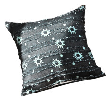Soft Textured Accent Pillow Slipcover,-The sun and the moon