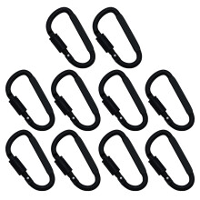 Secure Durable Carabiner Clips, Aircraft Aluminum Material Ensures Lightweight And Strong Performance, Perfect For Indoor Outdoor Applications
