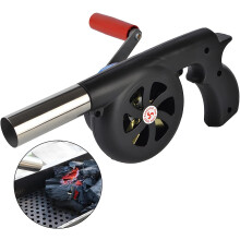 Soplador portátil para barbacoa al aire libre, ventilador manual para barbacoa con control de velocidad y tamaño compacto, perfecto para camping,