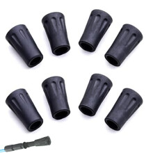 Universal Fit Trekking Poles, Heavy Duty Rubber Shock Absorbing Tips For Rocky Surfaces Gravel With Extra Cushion, Suitable For Different Terrains And