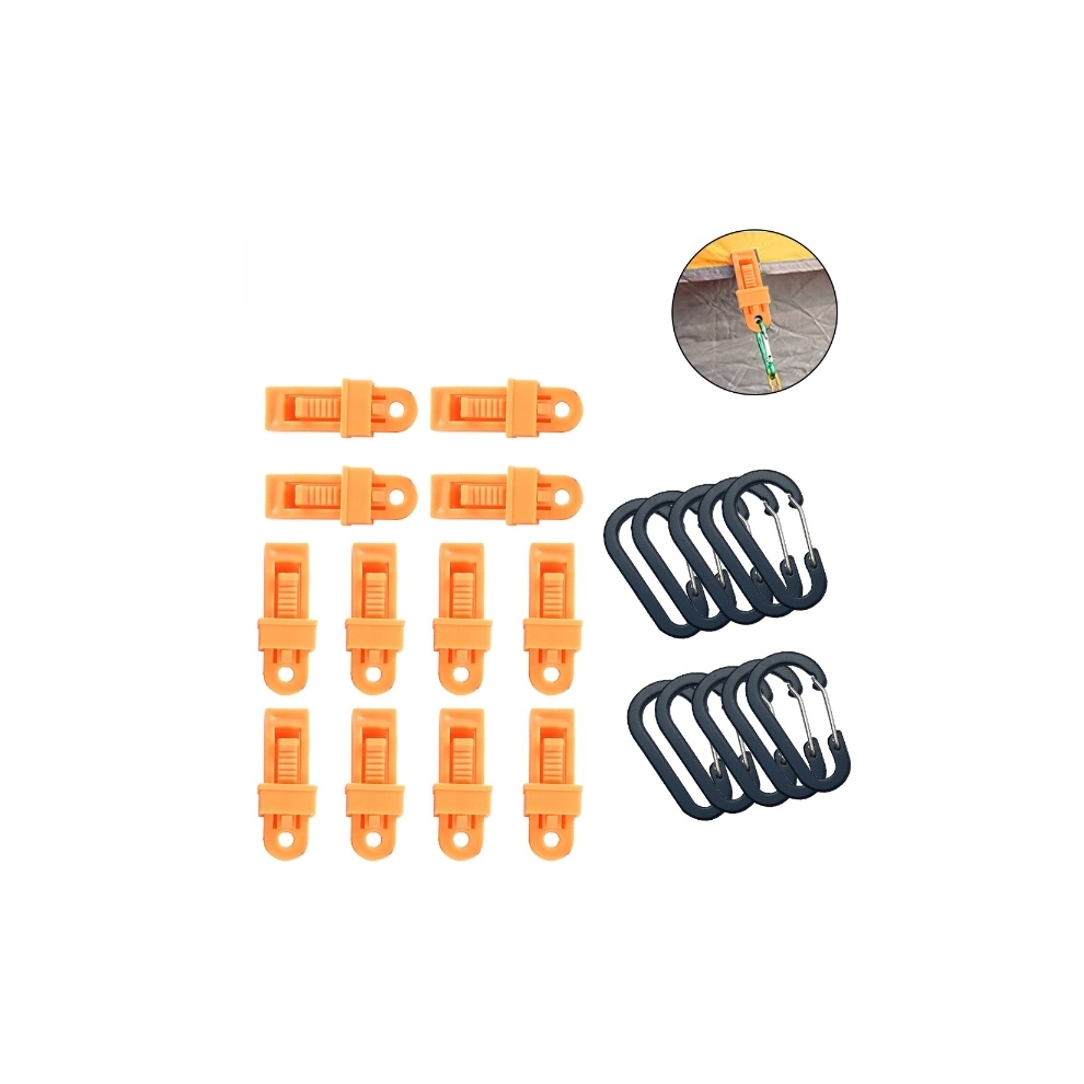 Tarp Clip With Heavy Duty Lock Grip, Waterproof And Weather-Resistant, For Outdoor Camping And Caravan Canopies 9463374649304