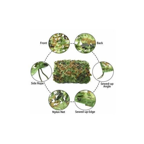 Δίχτυ καμουφλάζ στρατιωτικής ποιότητας, ρεαλιστικό τρισδιάστατο σχέδιο φύλλων 1
