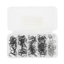 Fishing Gear Revolution: High Carbon Steel Treble Hooks Kit, Stainless Steel Solid Quick Connecter Ensuring Ultra-smooth Rotation and Durability for F