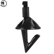 Efficient Hook Remover, Lightweight & Portable Fishing Tackle for Anglers - Delicate Workmanship Ensures Safe Handling, Includes 20Pcs Black PE