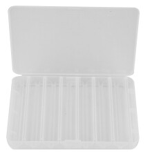 Double-Sided Fishing Lure Organizer Compact Plastic Tackle Box With Clear Lid And Sturdy Compartments For Ice Fishing Rod Enthusiasts Lightweight