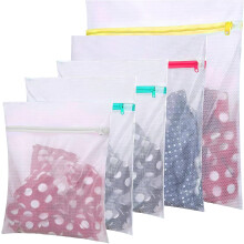 Fine Mesh Wash Bag, Intimates Protection, Delicates Preservation, Color Coded Organizational Bag, Durable Material, Honeycomb Structure, Auto-locking