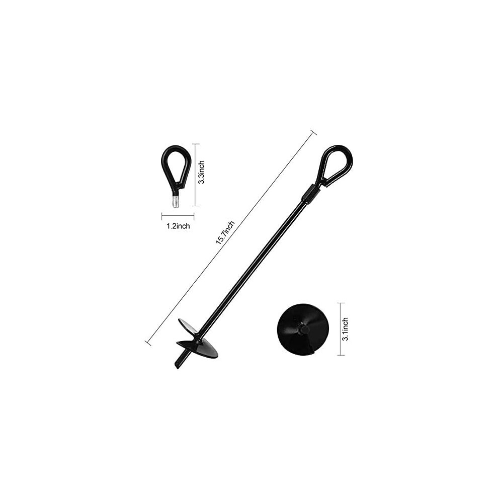 Stable & Sturdy Metal Anchors, Multi-Purpose Earth Anchors For Easy Installation, High Quality Solid Steel Construction, Powder Coating For 9169997253385