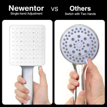 Filtering Shower Head Set, Mineral Beads Purify Water, Tools-free Installation Simplifies Setup, Universal Compatibility