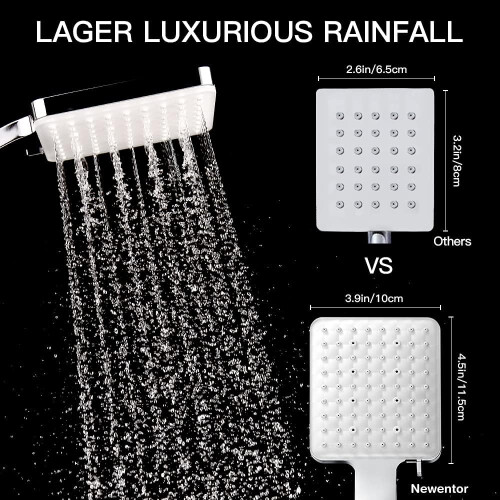 Filtering Shower Head Set, Mineral Beads Purify Water, Tools-free Installation Simplifies Setup, Universal Compatibility 2