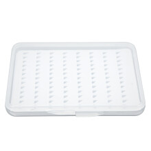 Fliegenbox M, transparenter Deckel, ABS-Schwamm