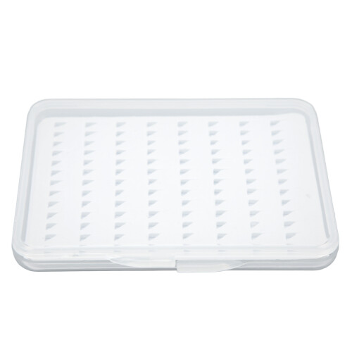 Fliegenbox M, transparenter Deckel, ABS-Schwamm
