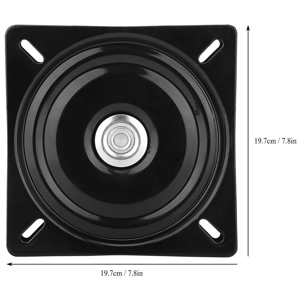 Solid Steel Construction Swivel Plate, Moisture-Proof And Rust-Proof, 360 Degree Swivel For Bar Stools, Chairs, Tables, And More (8 Inch) 9169997253651