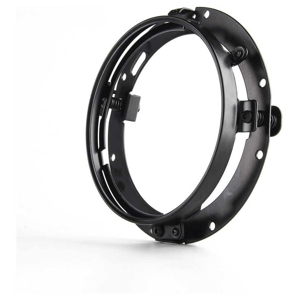 7" Motorcycle Headlight Bracket, Round Headlight Mounting Bracket, With Plated Surface For Enhanced Durability, Upgrades Shallow Original Brackets, 9004841661513