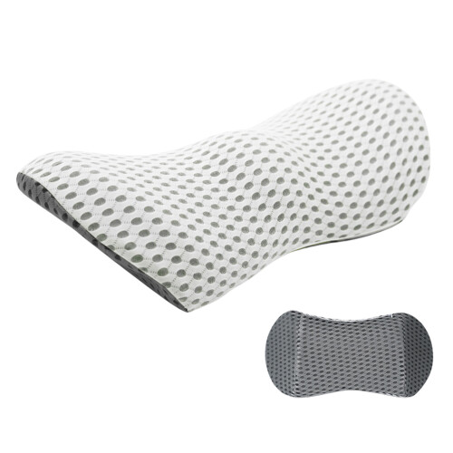Memory Foam Back Pillow for Office and-Dark gray to light g