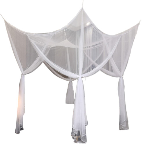 Square Mosquitoes Net Girls Room Decorations-White