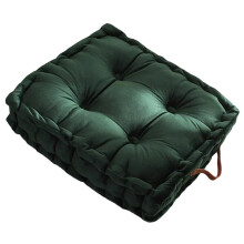Square Thickened Seat Cushion In Optional Color For-Ink green