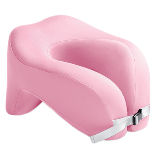Memory Foam Ergonomic Pillow For Superior Neck Support-Pink